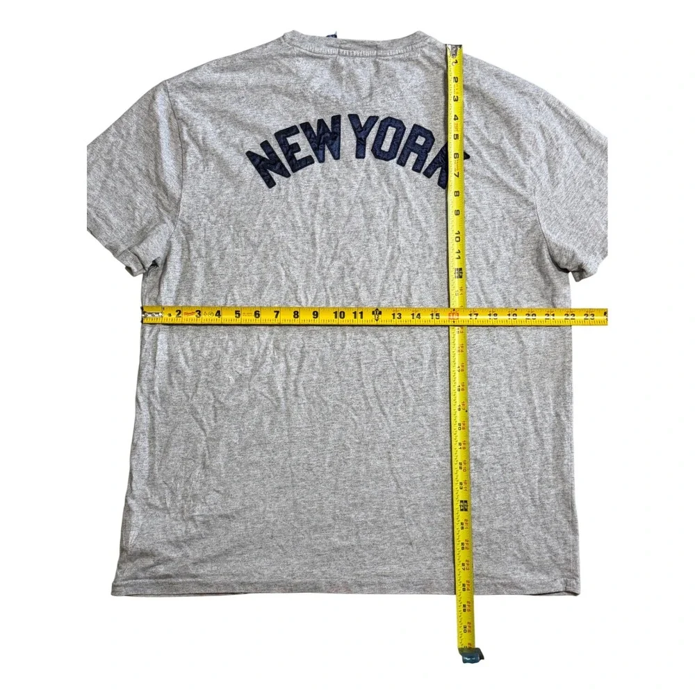 Polo Ralph Lauren New York Yankees MLB Cooperstown T-Shirt Gray Mens Large L
